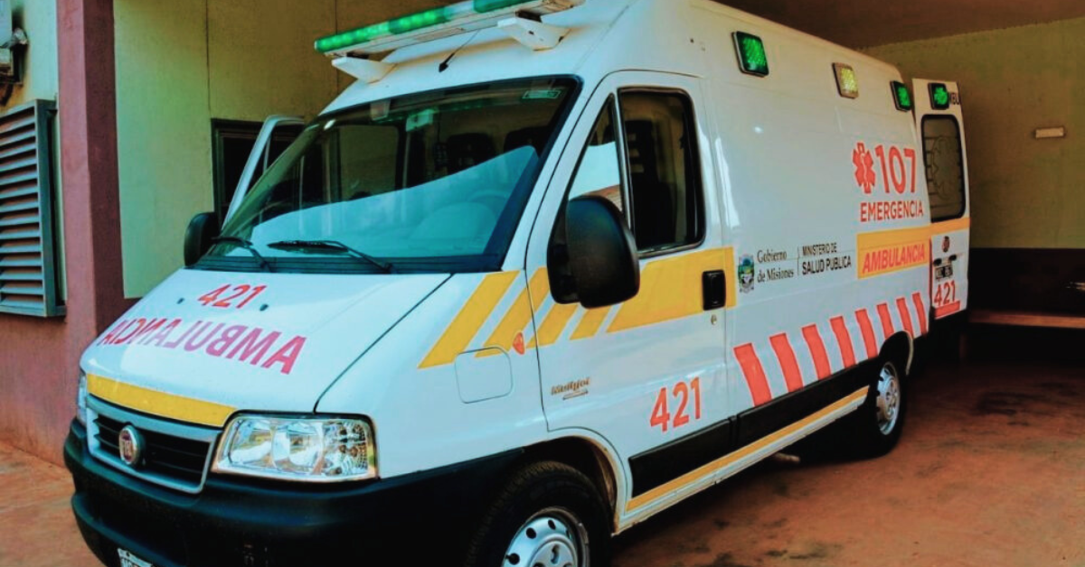 Siniestro vial en Av. El Libertador y calle Urquiza entre camioneta y moto