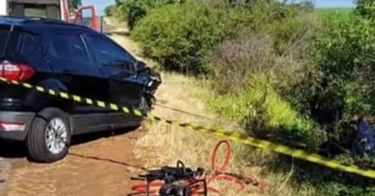 Lugar del accidente fatal en la BR 290, Brasil