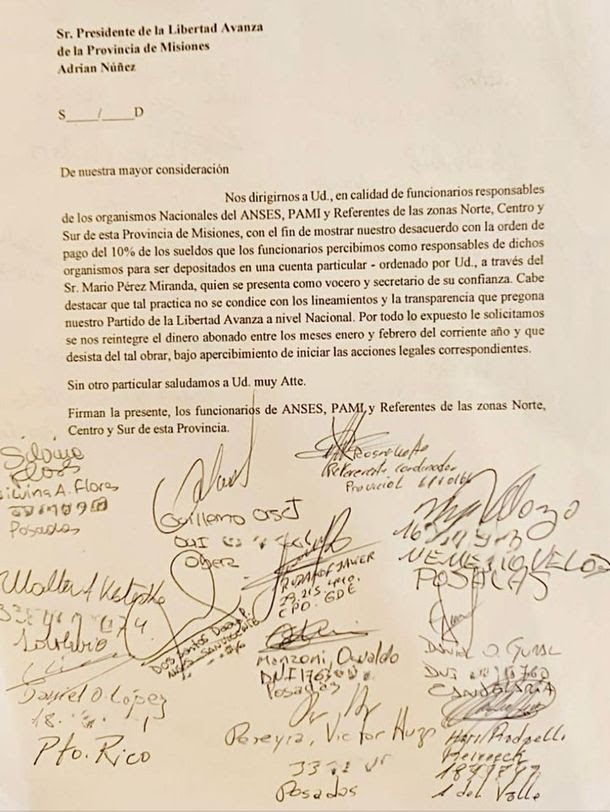 Adrián Núñez, dirigente provincial de La Libertad Avanza