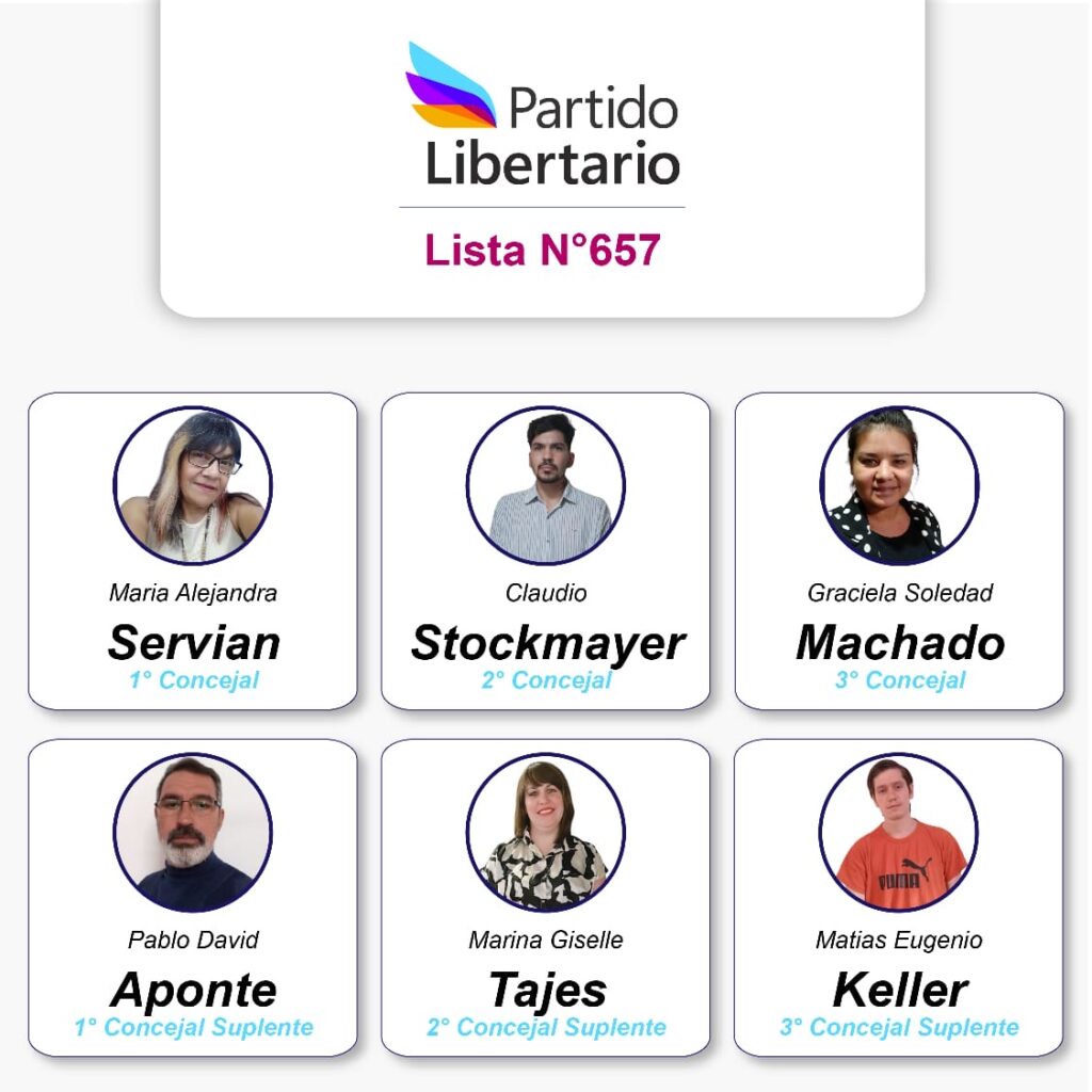 Lista del Partido Libertario en Montecarlo